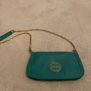 EUC Authentic Turquoise Tory Burch Amanda Bag